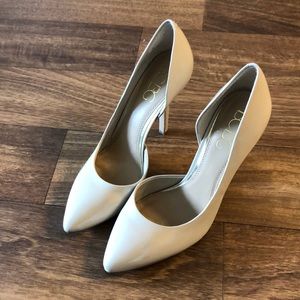 BCBG Paris nude heels